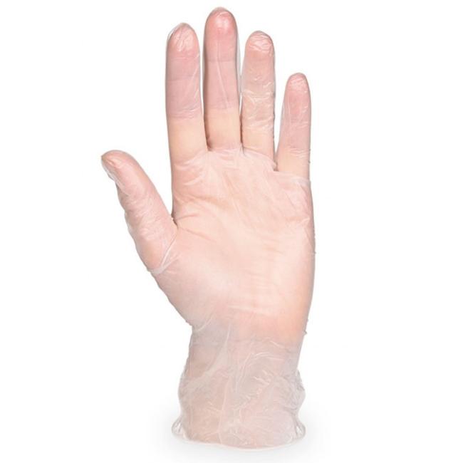 [HY999998] Einweghandschuhe, Vinyl, puderfrei, transparent, Größe 10/XL (100 Stück)