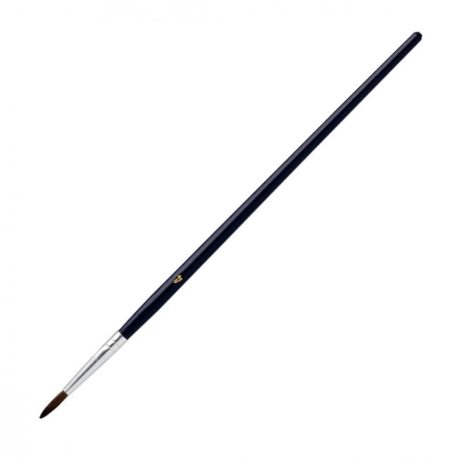 Rundbürste Nr. 4 mit blauem Griff, 12 Stück