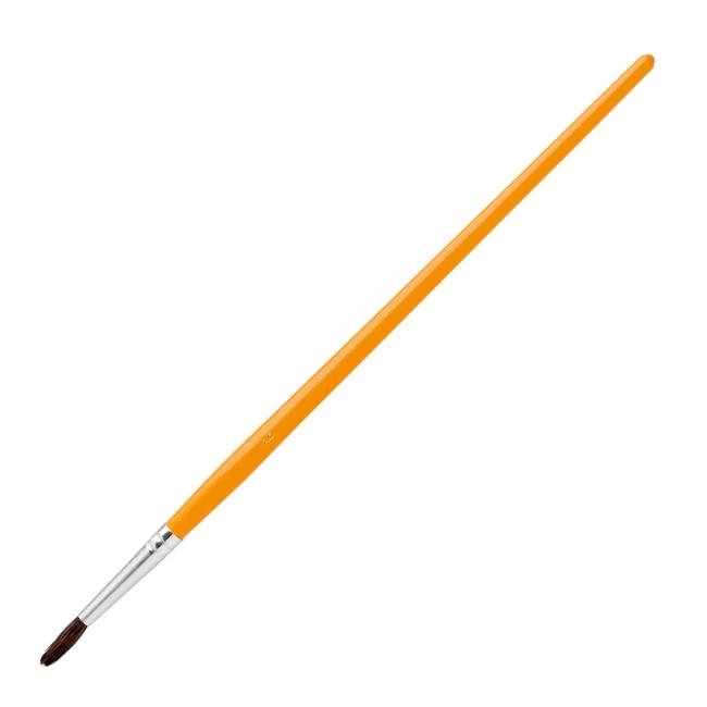 [IC015002] Rundbürste Nr. 6 mit gelbem Griff, 12 Stück