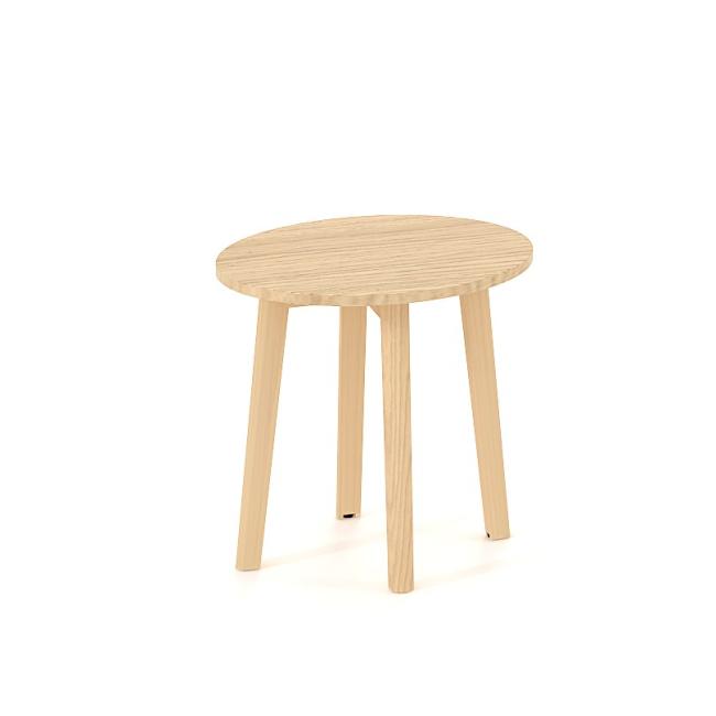 Couchtisch ROOT rund, Durchmesser 50 cm / Höhe 47,7 cm, Eiche