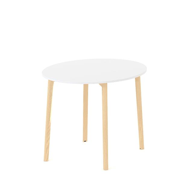 Besprechungstisch ROOT rund, Durchmesser 90 cm / Höhe 74,2 cm, weiß