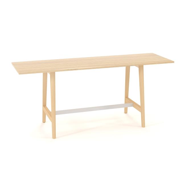 Besprechungstisch ROOT hoch, B 260 x H 100 x H 108 cm, Eiche