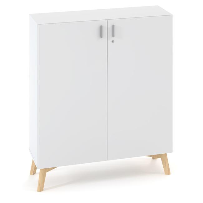 [IR100065] ALFA ROOT Regal, 2 Ablagen, 100 x 47 x 121,5 cm, weiß