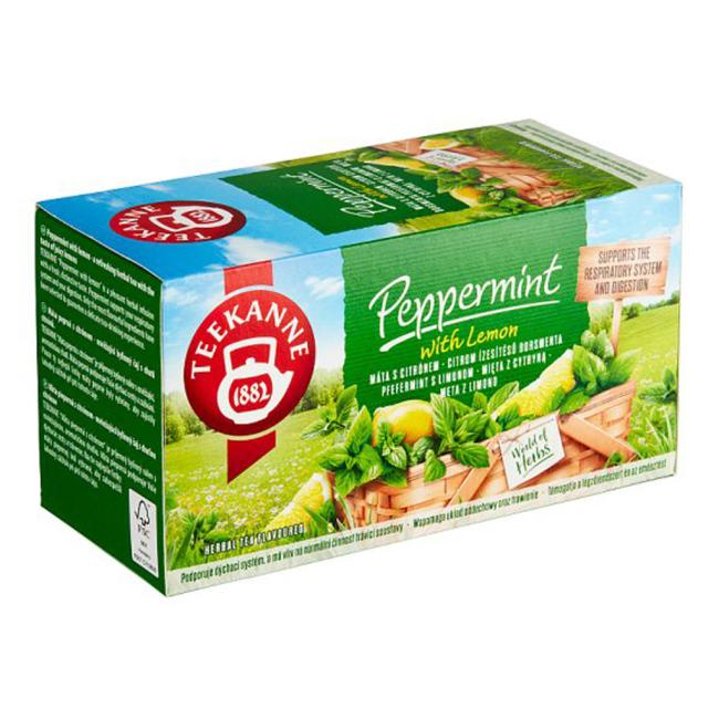 TEEKANNE Kräutertee Minze mit Zitrone HB 20 x 1,5 g